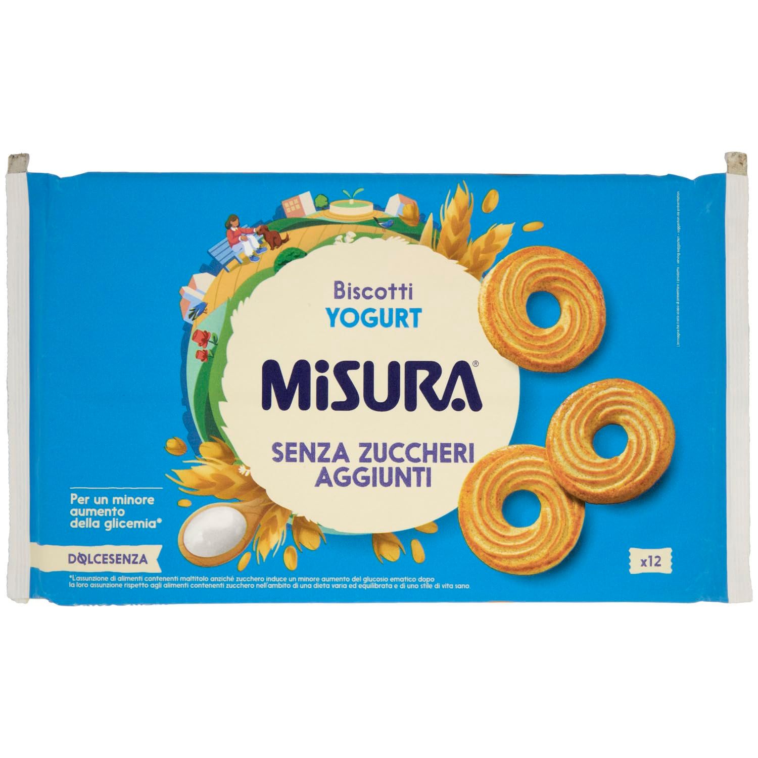Measuring Dolcesenza Cookies With Yogurt Sugar 400g