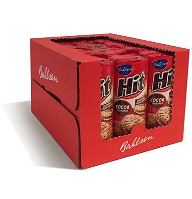 Bahlsen Hit Chocolate Filled Sandwich Cookies 12 pack - Crisp golden biscuit filled with cocoa creme - 12 boxes