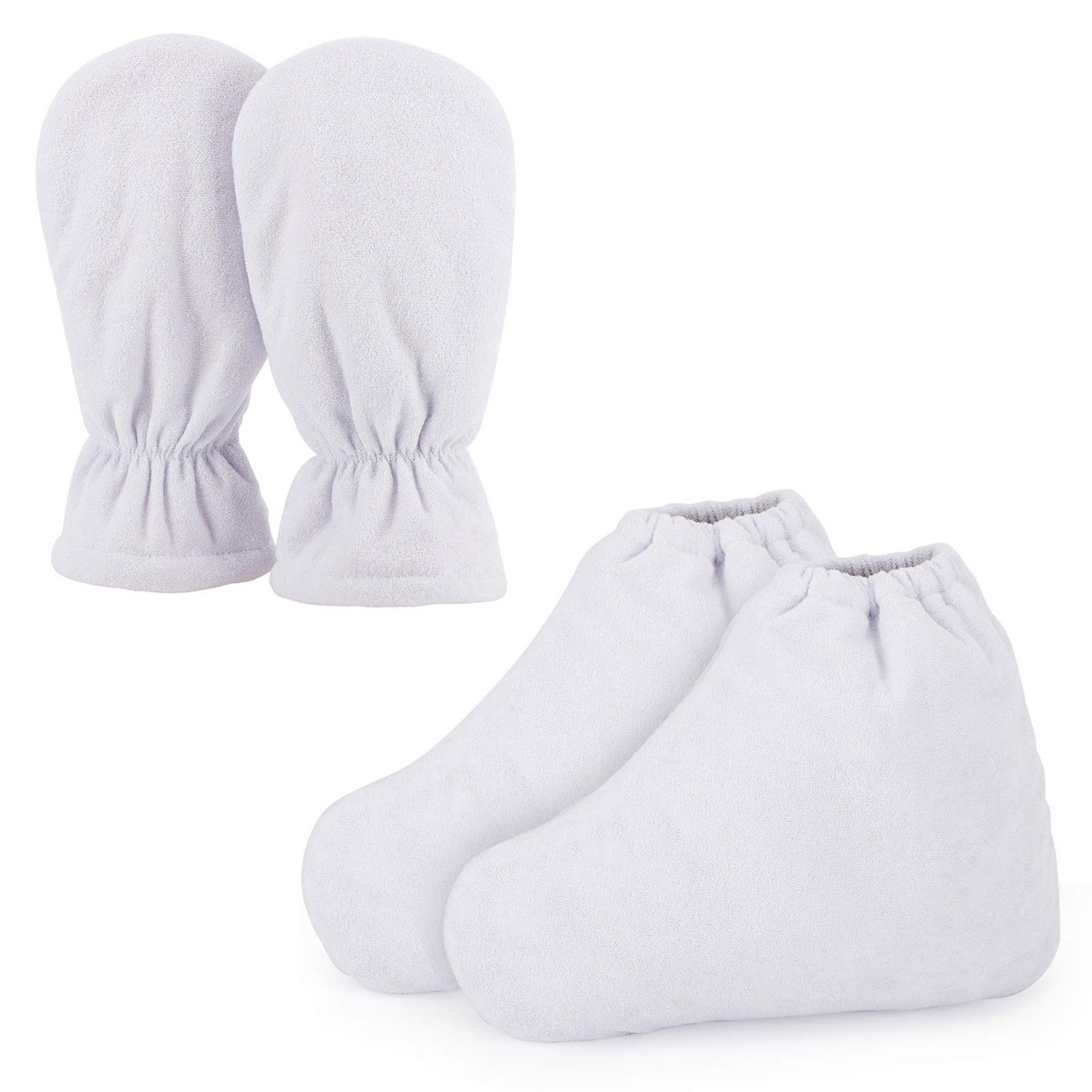 Paraffin Bath Mitts, Segbeauty Thick Snug Elastic Opening Paraffin Wax Glove and Bootie with Double Terry Clothes for Heat thera-py, Hand and Foot Bags for Thermal SPA treat-ment, Paraffin Machine