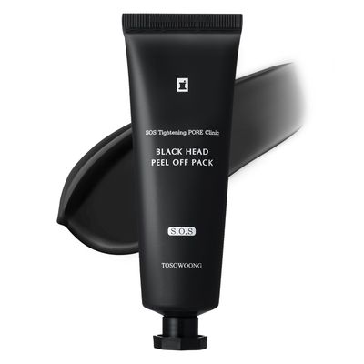 TOSOWOONG Blackhead Peel Off Pack, Charcoal Face Mask Peel Off for Blackheads and Pores, Deep Pore Cleansing, Pore Extractor Exfoliating mask, Korean Skincare, 50g, 1.76 oz.