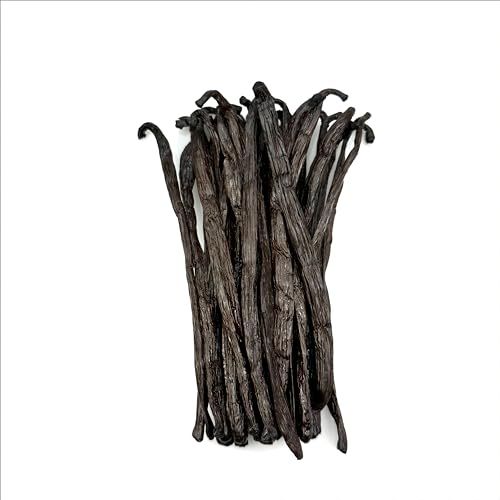 50 Organic Madagascar Vanilla Beans - Grade A 5-7 Gourmet Bourbon for Natural Homemade Pure Extract and Baking &amp; Cooking