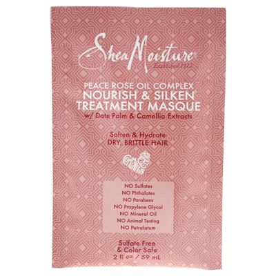 Shea Moisture Peace Rose Oil Complex Nourish &amp; Silken Treatment Masque for Unisex, 2 Ounce