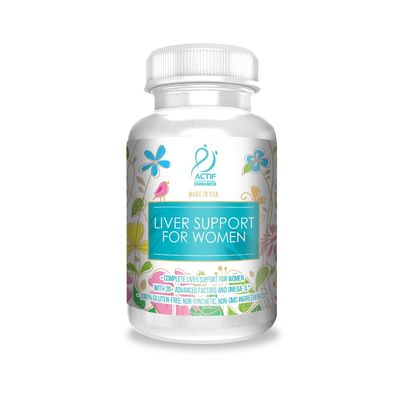 ACTIF Liver Support for Women with 20 Advanced Factors and Omega-3 - Non GMO, Made in USA, 90 Count