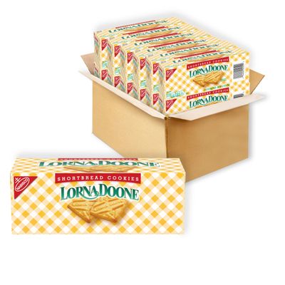 Lorna Doone Shortbread Cookies, 36 Snack Packs 6 Cookies Per Pack, 12 Boxes
