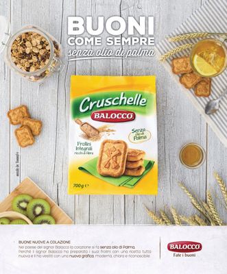 Balocco: Cruschelle High In Fibre Biscuits - 700 g Packages Pack of 4