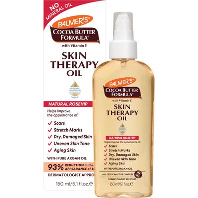 Palmer&#39;s Cocoa Butter Formula Skin Therapy Moisturizing Body Oil with Vitamin E, Rosehip Fragrance, 5.1 Ounces