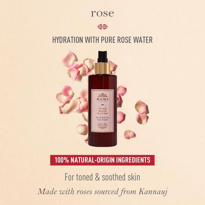 Kama Ayurveda Pure Rose Water Face and Body Mist, 200ml