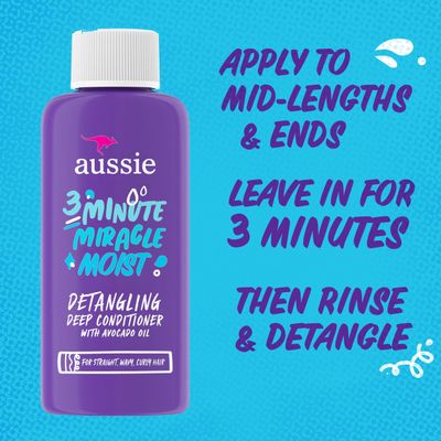Aussie 3 Minute Miracle Moist Deep Conditioning Treatment, 1.7 Fluid Ounce