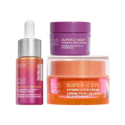 StriVectin Super-C Multi-Action Trio Kit, Brighten and Rejuvenate, Vitamin C Super Charged Holiday Set