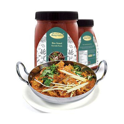ANAAJ VALLEY Karahi Paste - 350g Karahi Masala - Mix Seasoning Masala - Karahi Gosht Cooking Powder - Adds Taste and Flavor in Food - All Natural Spicy &amp; Delicious Fresh &amp; Aromatic Non-GMO