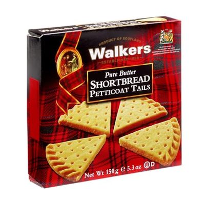 Walker&#39;s Shortbread Petticoat Tails Cookies, Pure Butter Shortbread Cookies, 5.3 Oz Box