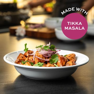 Get Saucy Tikka Masala Sauce - Gluten-Free, Dairy-Free, Corn-Free, Seed Oil-Free, Refined Sugar-Free, Nightshade-Free, Organic, Non-GMO, Preservative-Free, Healthy &amp; Easy Meal 1 Pack, 16oz