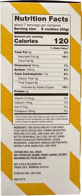 Trader Joe's Crispy Oatmeal Cookies with Sea Salt 7 oz