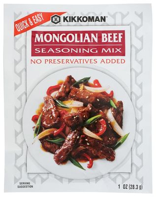 Kikkoman MONGOLIAN BEEF Seasoning Mix 1oz 6 Pack