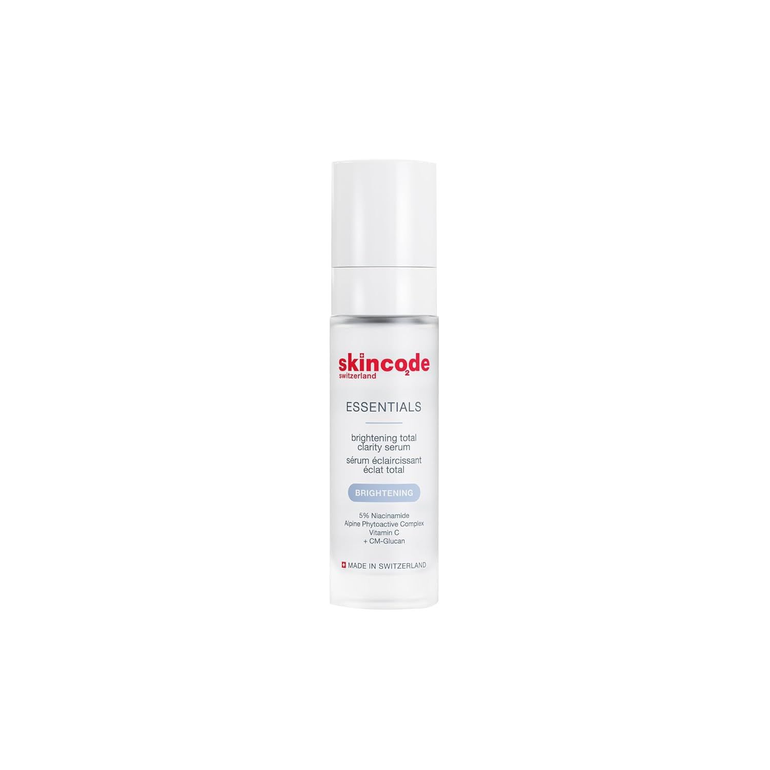 Skincode Vitamin C Brightening Serum for Face Vitamin C Serum for Hyperpigmentation &amp; Dark Spots Niacinamide &amp; Alpine Phytoactive Complex Hydrating Serum for Sensitive Skin Swiss Skin Care 30ml