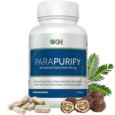 ParaPurify-120 Capsules: Digestive Health Support Supplement Includes Mimosa Pudica Black Walnut Supreme Nutrition- Organic Formula, Non-GMO All-Natural Herbal Blend for Optimal Gut Health
