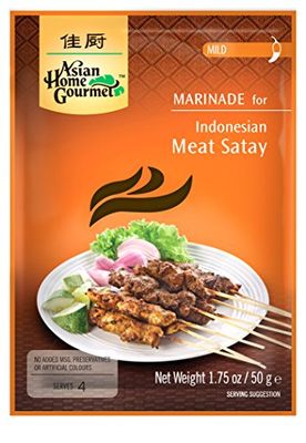 Asian Home Gourmet Indonesian Satay Mild, 1.75-Ounce Packages Pack of 3