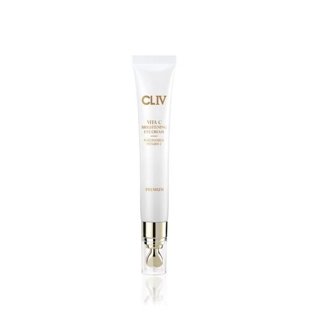 CLIV Vita C Brightening Eye Cream 77 Lemon Water &amp; Niacinamide Dull Eye Area &amp; Tired Skin Treatment Special applicator for the eye area 0.67 fl oz, 20ml