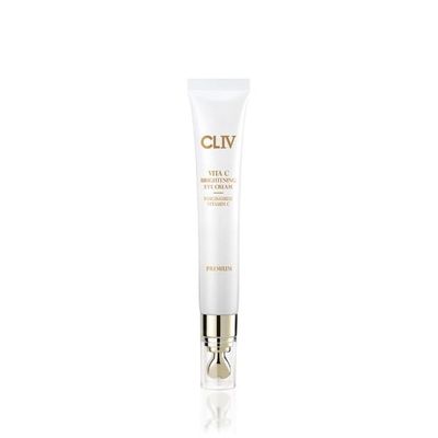 CLIV Vita C Brightening Eye Cream 77 Lemon Water &amp; Niacinamide Dull Eye Area &amp; Tired Skin Treatment Special applicator for the eye area 0.67 fl oz, 20ml