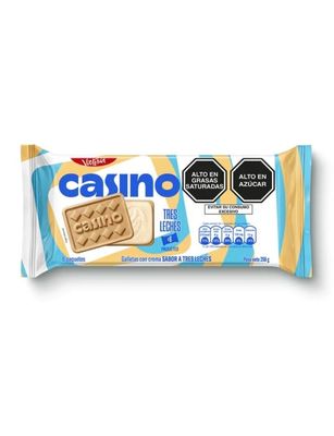 VICTORIA Casino Galleta de Vainilla Sabor Tres Leches 258 grs. - Vanilla Cookies Filled with Tres Leches Cream 10.1.