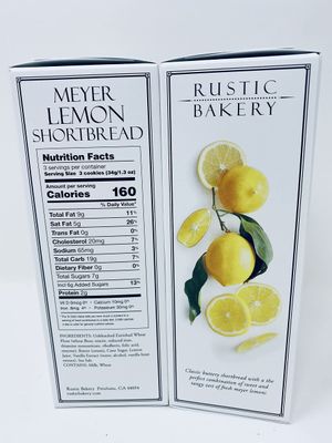 Shortbread Cookie Bread Meyer Lemon 4oz 2PACK
