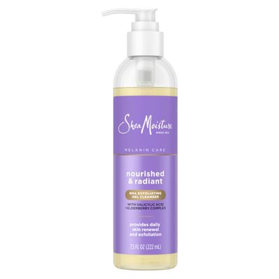 SheaMoisture Radiance BHA Exfoliating Gel Cleanser Nourished &amp; Radiant Daily Skin Renewal Enhanced Brightness &amp; Tone 7.5 fl oz