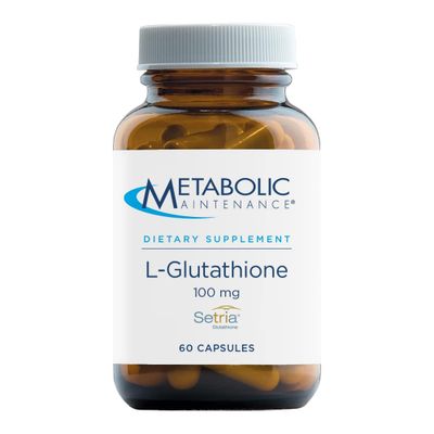Metabolic Maintenance L-Glutathione 100mg - Antioxidant, Immune, Liver Detox Support Supplement - &#39;Free Form&#39; for Superior Absorption 60 Capsules