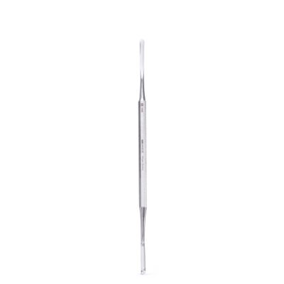 GERMANIKURE Rounded Double Spatula Implement for Ingrown Toenails in Leather Case, Podiatry Pedicure Tool Made in Solingen Germany