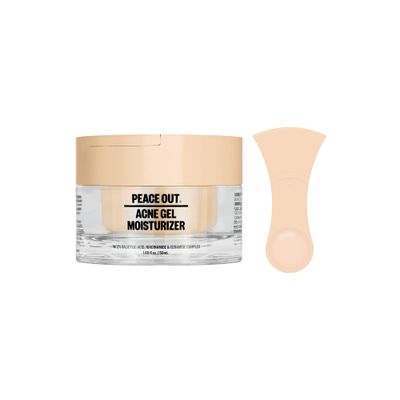 PEACE OUT Skincare Acne Gel Moisturizer, For Daily Facial Use with Salicylic Acid &amp; Niacinamide, Boost Hydration and Help Prevent Acne &amp; Blackheads, for Men &amp; Women, 1.69 fl oz