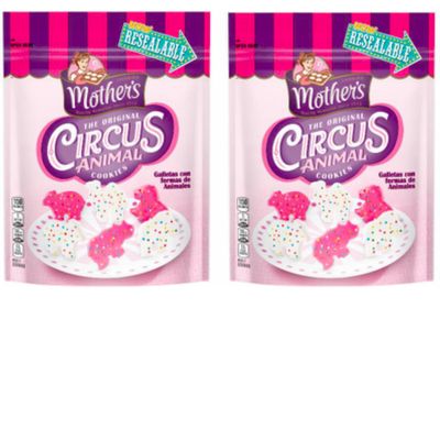 Mothers Circus Frosted Animal Cookies Resealable bag 11 oz 2 pack