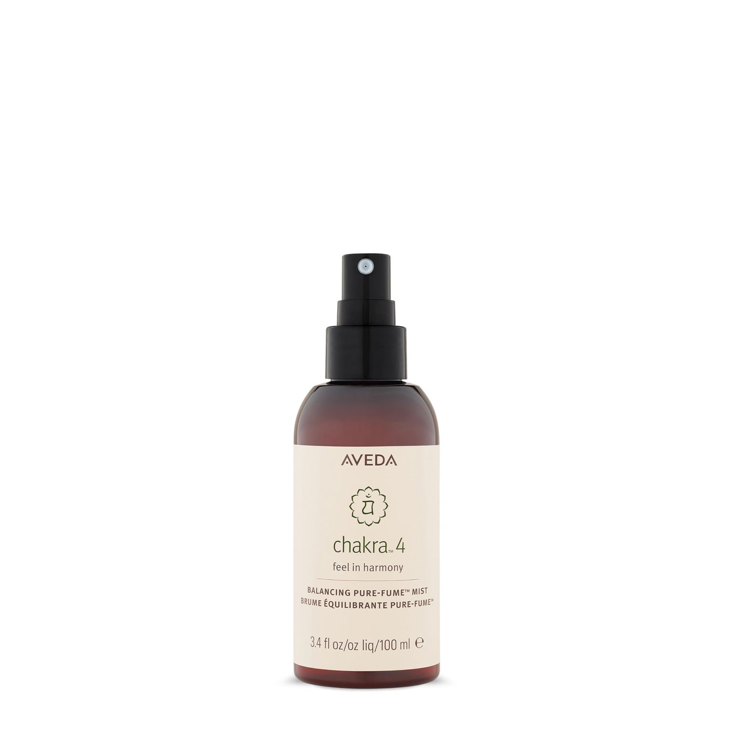 Aveda Chakra 4 Balancing Pure-Fume Mist: Heart Body &amp; Room Spray Balances Power Chakra With Sandalwood, Organic Mandarin &amp; Palmarosa, 3.4 Fl Oz
