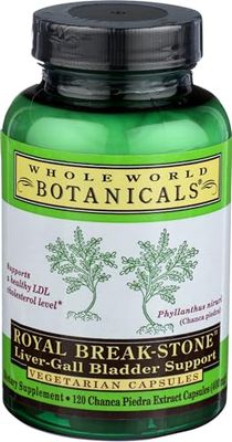 Whole World Botanicals Royal Chanca Piedra Break-Stone Liver Gall Bladder Support - 400 mg - 120 Vegetarian Capsules