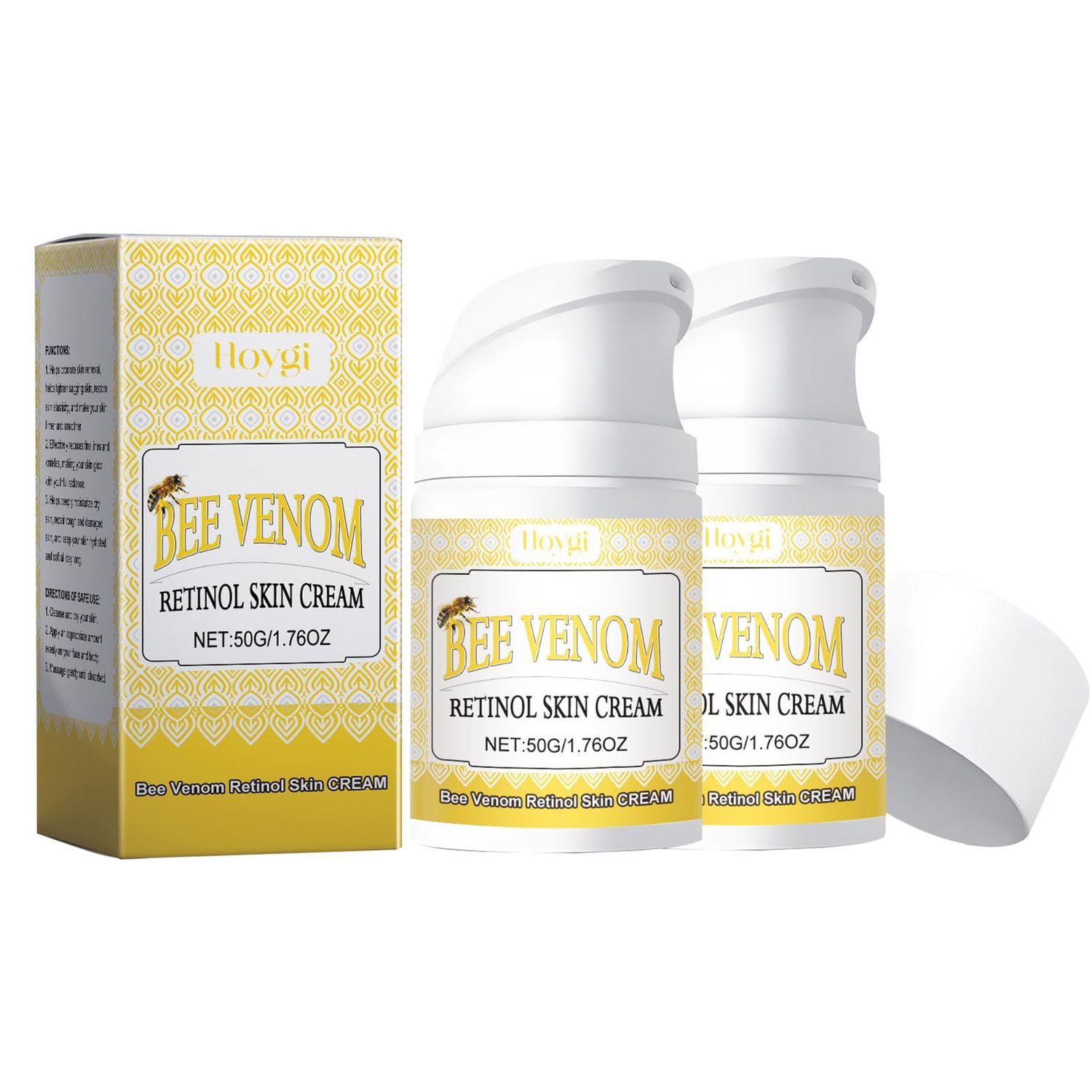 Bee Venom Retinol Skin Salve Ointment,2 Pcs Deep Hydrating Moisturizing Gentle Skin Care Moisturizing Facial for All Skin 2 PCS