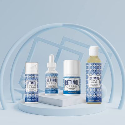 LilyAna Naturals Skin Care Set - Retinol Set with Face Wash, Eye Cream, Serum, and Retinol Cream - Skin Care Products