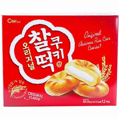 Korean Cookies Style Variety Mochi Assortment CW Chungwoo AtoZ Lunch Box - Mom&#39;s Love CW ORIGINAL RICE MOCHI, Set of 1