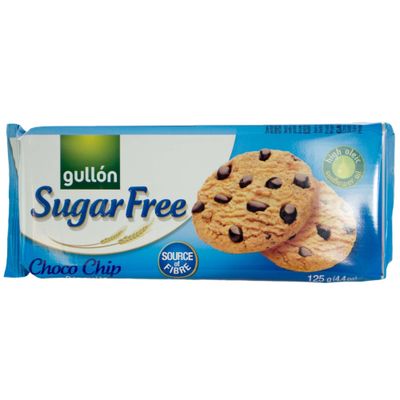 Gullon Sugar Free Choco Chip Biscuits 4 x 125g Pack of 4