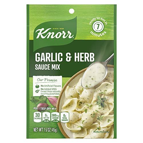 Knorr Sauce Mix Garlic &amp; Herb Creamy Pasta Sauce For Simple Meals and Sides No Artificial Flavors, No Added MSG 1.6 oz
