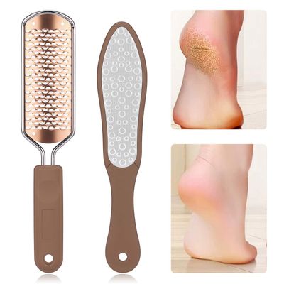 Oneleaf 2PCS Professional Pedicure Rasp Foot File Cracked Skin Corns Callus Remover for Extra Smooth and Beauty Foot Black Rose