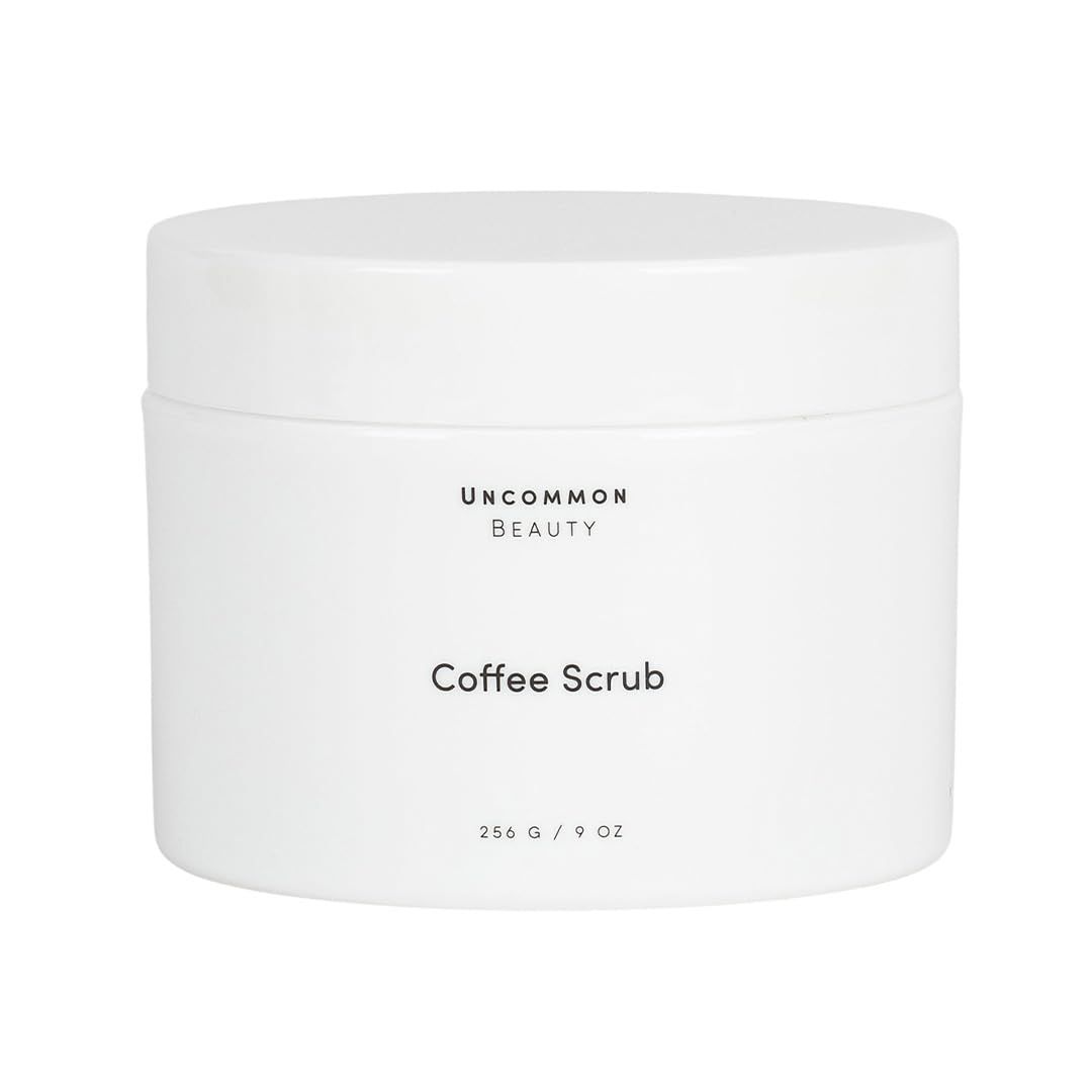 Uncommon Beauty Coffee Scrub - Exfoliating and Hydrating Body Scrub - All Skin Types, Vegan, Cruelty Free, Fragrance Free, 9 OZ