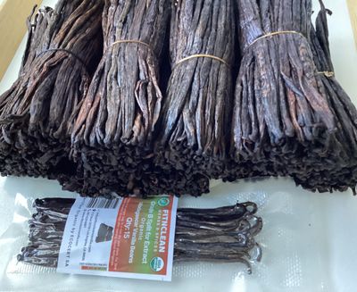 15 Organic Split Madagascar Vanilla Beans Grade B 5-7 For Extract by FITNCLEAN VANILLA Bourbon NON-GMO Pods