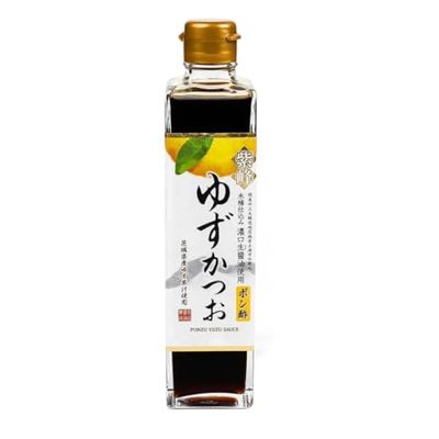 Shibanuma Premium Japanese Yuzu Ponzu Citrus and Bonito Seasoned Soy Sauce, Contains 8.2 Fresh Yuzu Citrus - 300ML