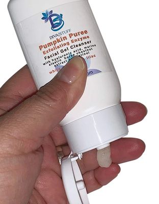 Diva Stuff Pumpkin Puree Exfoliating Enzyme Facial Gel Cleanser, With Hyaluronic Acid, Marine Elastin, Horse Chestnut and Retinol, 2 oz
