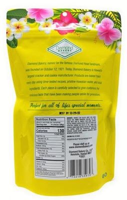 Diamond Bakery Hawaiian Biscuit Cookies Pineapple 4 oz 113g Resealable Pouch