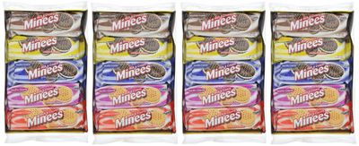 Minees World Famous Rich &amp; Creamy Sandwhich Cookies 40 Packs 4 - 10 packs of cookies