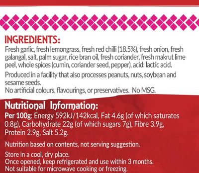 Thai Taste - Red Curry Paste - Gang Ped - 400g