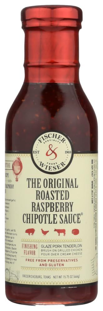 Fischer &amp; Wieser Chipotle Sauce, Rst Rspbry, 15.75-Ounce Pack of 3