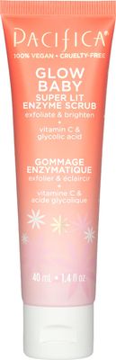 Pacifica Mini Glow Baby Brightening Facial Cleanser 1.4 oz - Vitamin C &amp; Glycolic Acid AHA Face Wash- Daily Cleanser for Anti-Aging Exfoliating for Smooth, Even Glowing Skin Vegan Clean Beauty