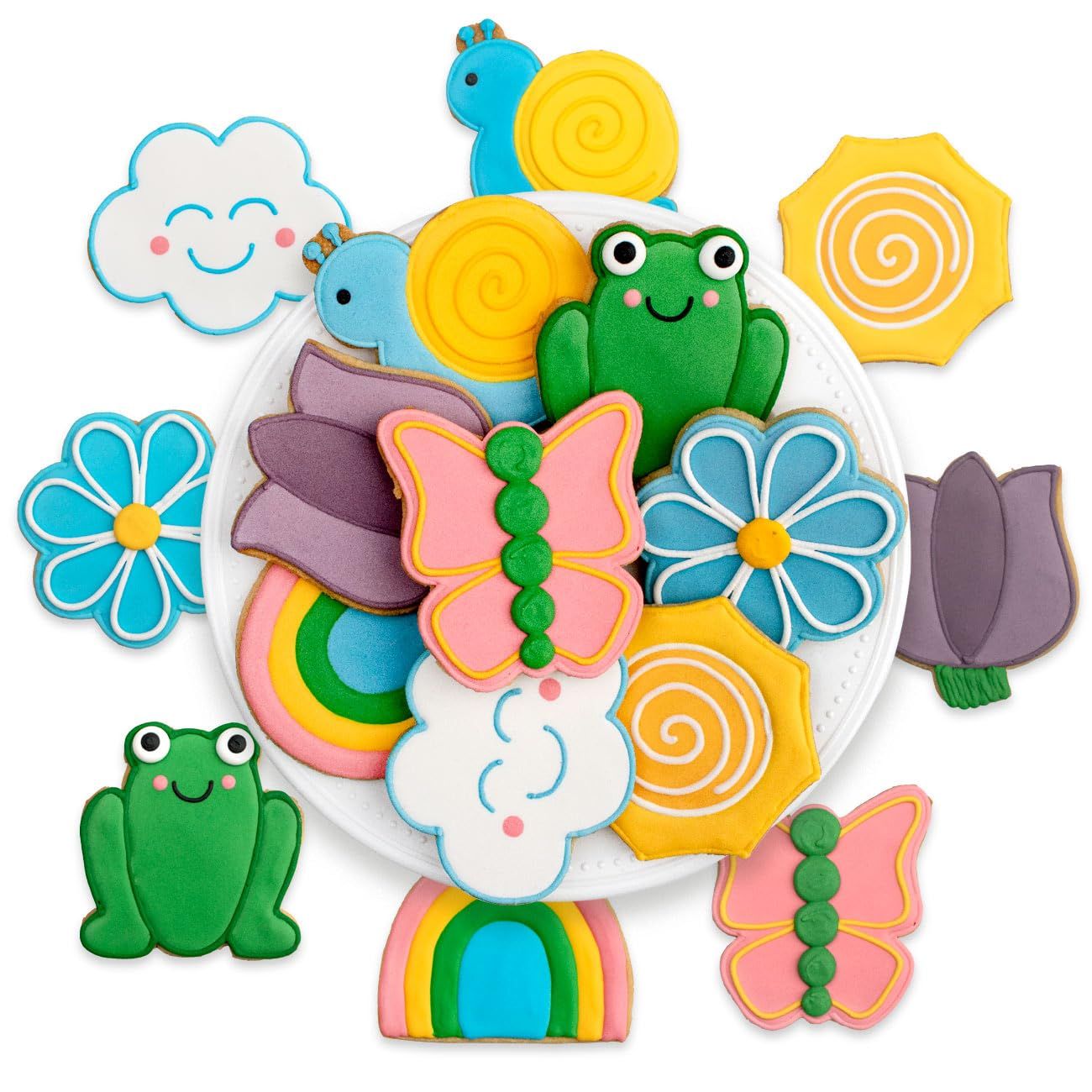 Deliana&#39;s Bakery - Spring Hand-Decorated Sugar Cookies 16 Ct - Vanilla Flavor - Individually Wrapped - Spring Cookies - Spring Snacks - Spring Party Favors - Perfect for Easter Basket
