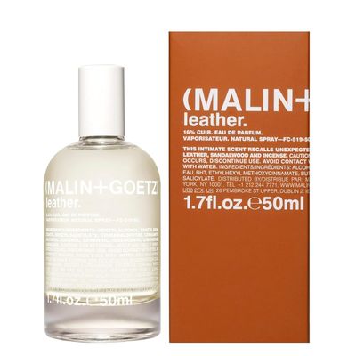 Malin Goetz Leather Eau de Parfum, 1.7 Fl. Oz. - Men &amp; Women&#39;s Perfume, Modern Fragrance, Rustic Wood Scented Perfume, Vintage Leather Scent, Vegan &amp; Cruelty Free