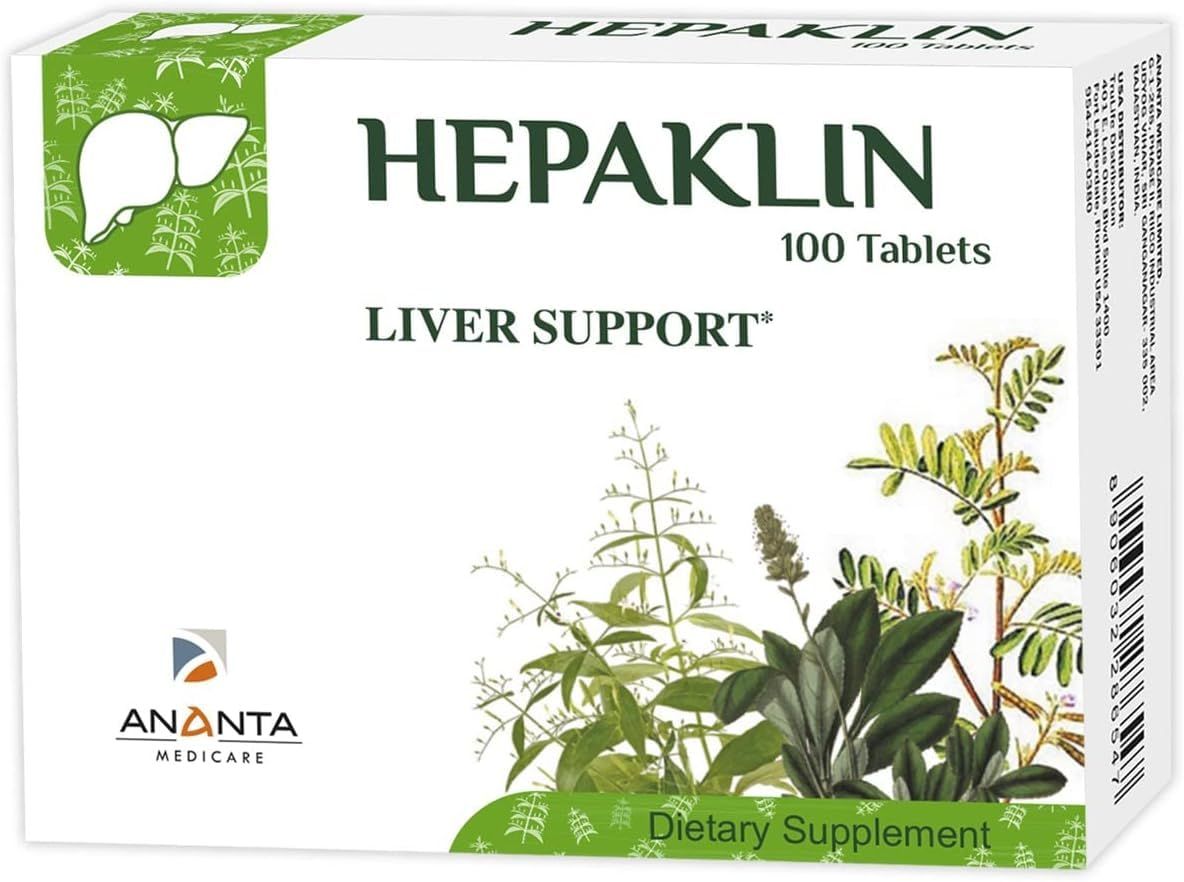ANANTA MEDICARE Hepaklin Liver Support, Dietary Supplement - 100 Tablets